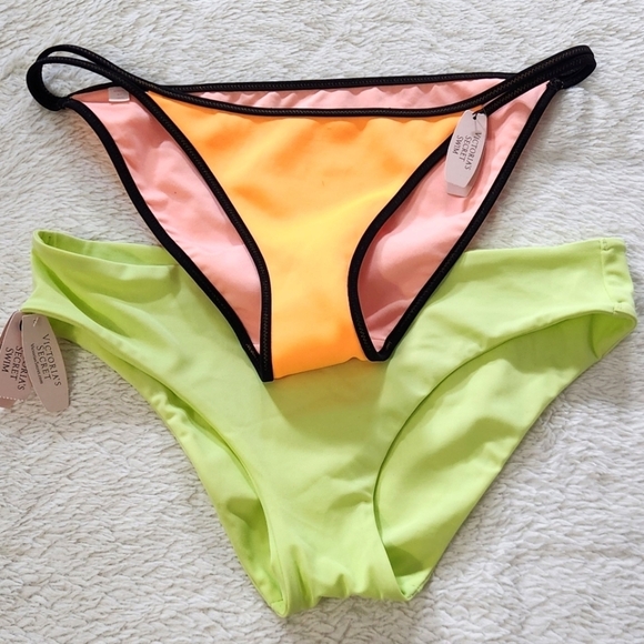 New!Bundle Victoria's secret Swim Bikini Bottom:M - Picture 1 of 10